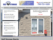 Tablet Screenshot of mapleviewselfstorage.com